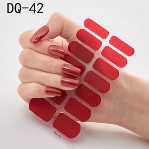 Sexy Red Nail Strips Manicure